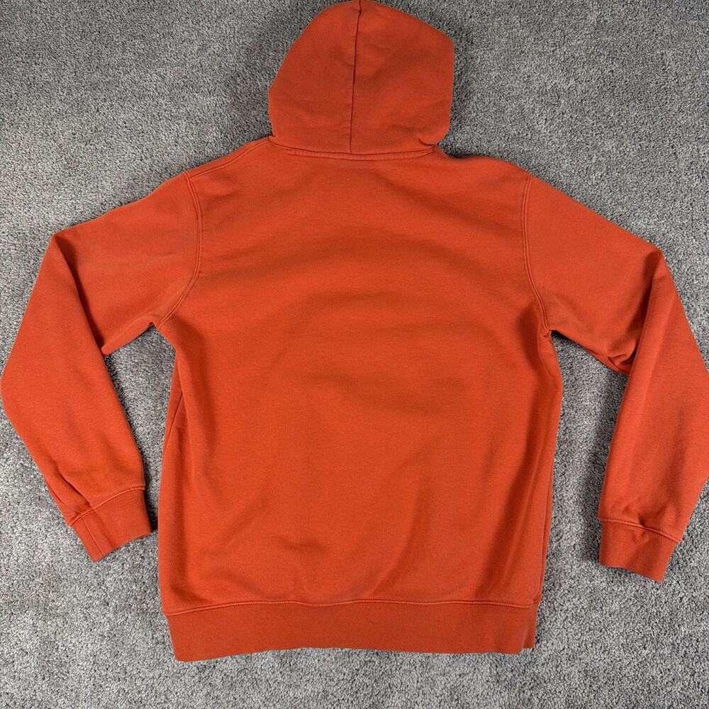 Adidas Originals Hoodie Mens L Rust Red Essentials Trefoil Pullover Sweatshirt - Picture 10 of 10